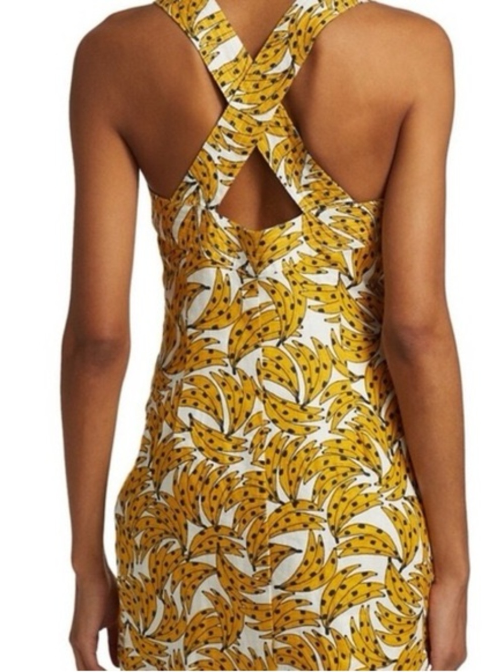 FARM Rio Yellow Printed Button-Front Mini Dress - Picture 2 of 4
